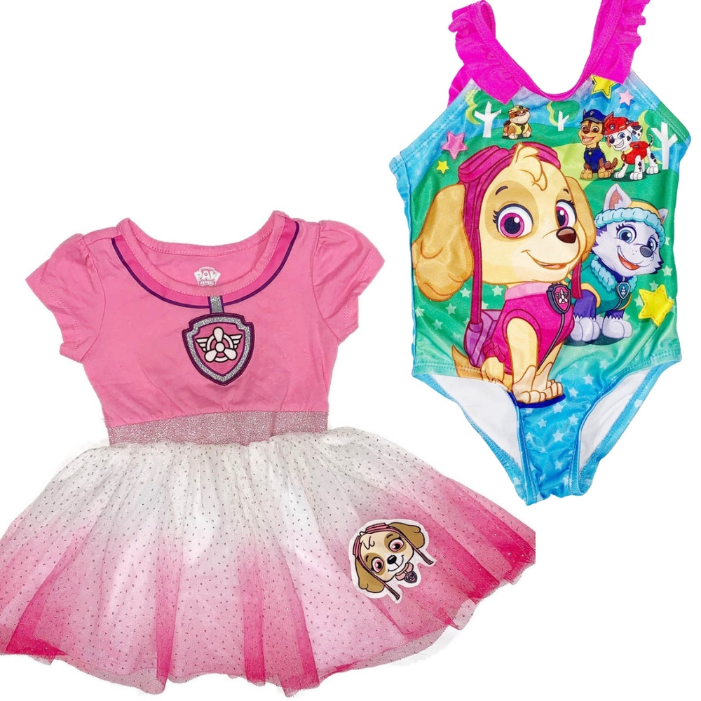 Paw Patrol Dress & paw Patrol Swimsuit Sz 2T